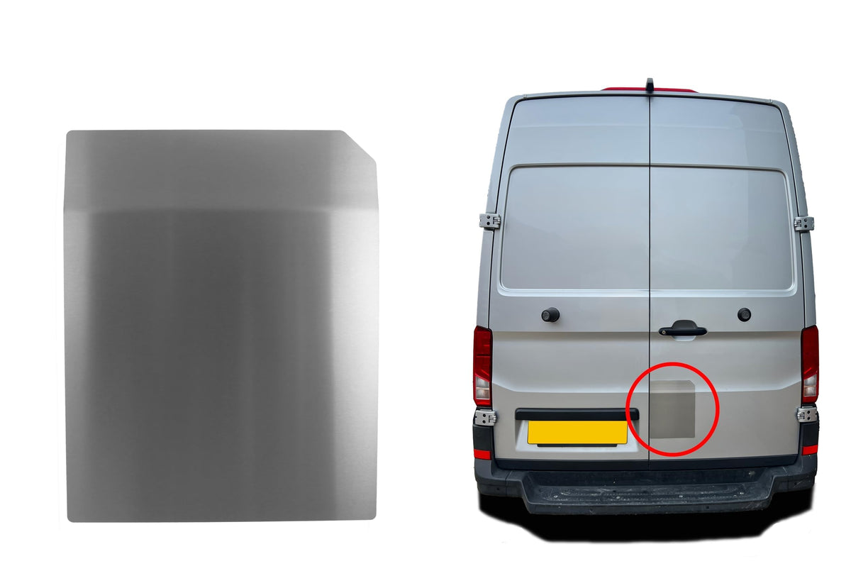 Large Van Security Shield For Volkswagen Crafter 2017-On Rear Barn Door